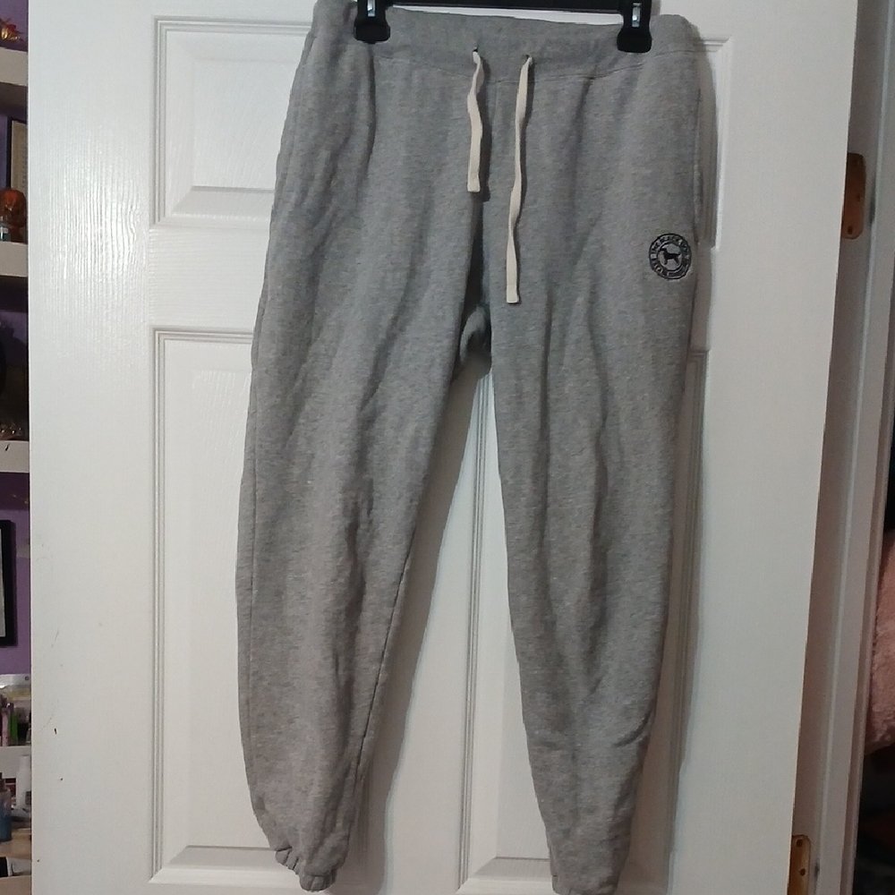 Gray Womens Sweatpants - Casual Drawstring Pants